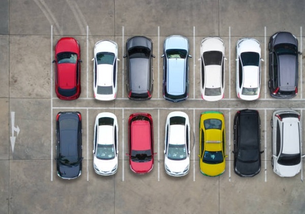 people parking a cars