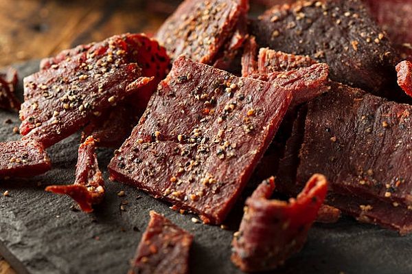 dried beef meat processed