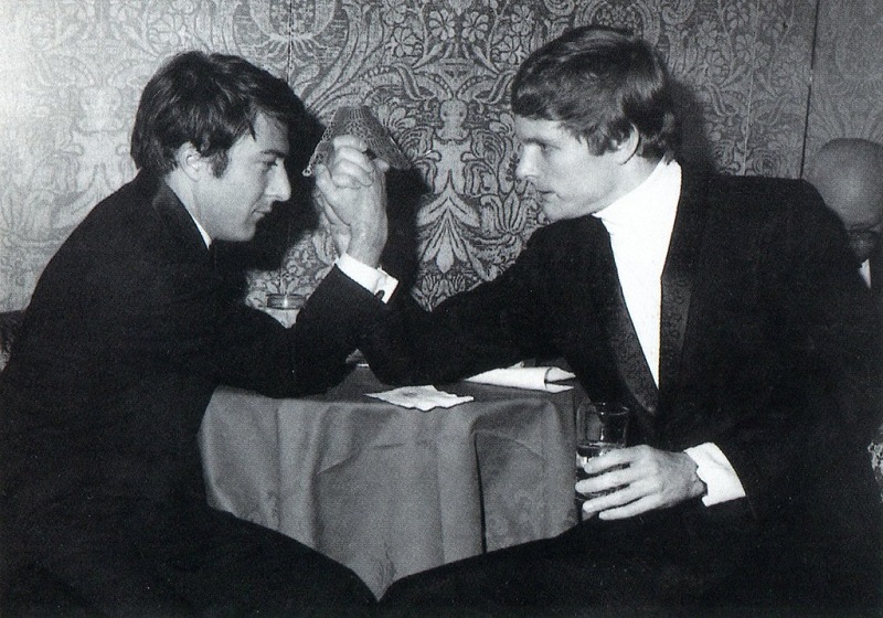 Dustin Hoffman and Keir Dullea