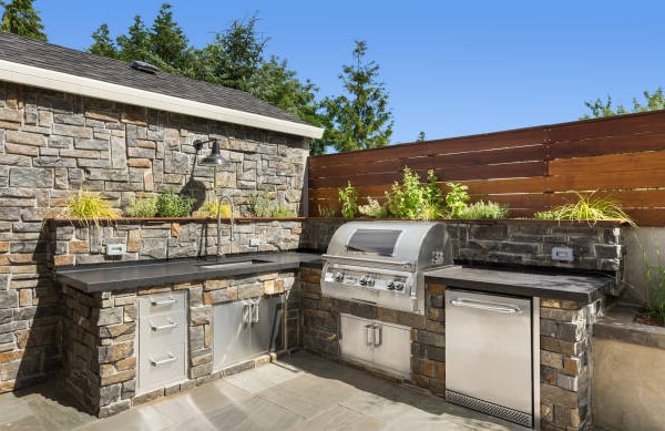 backyard kitchen