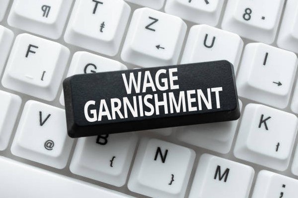 Wage Garnishment Button place on the keyboard
