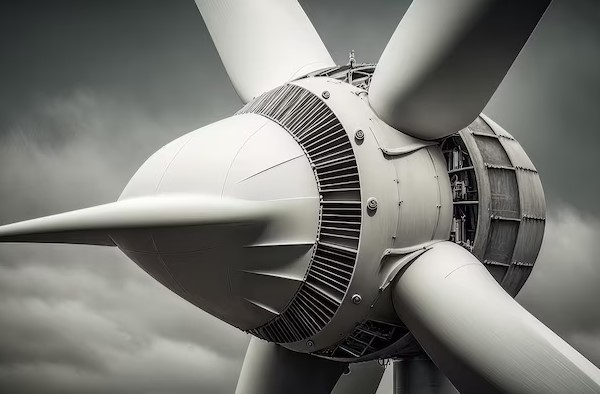 Wind Turbine Generators with beautiful weather