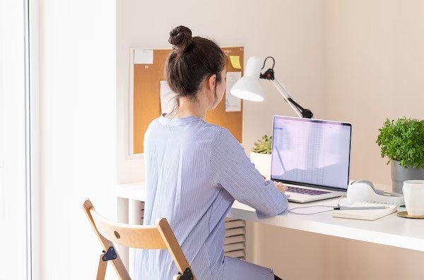 Laptop placed on the table