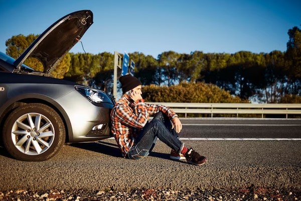 Stranded in a Broken Down Car