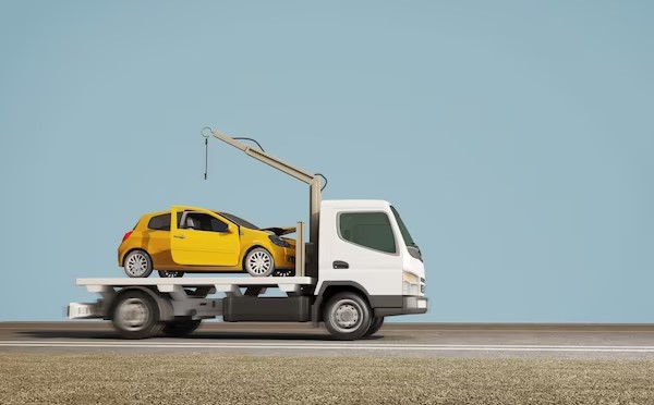 A car on tow truck