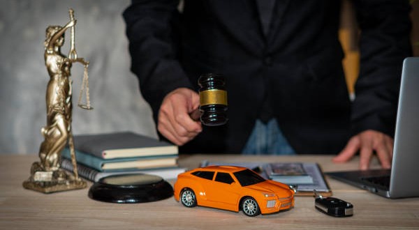A toy car placed on the table