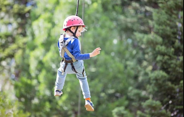 Fun Ziplining Over Dollywood