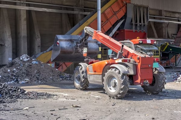 Machine is used to clean the place