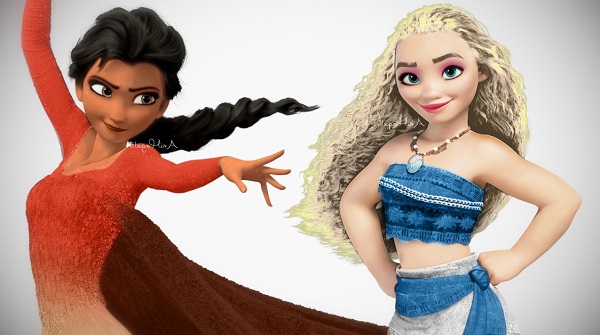 Moana and Elsa