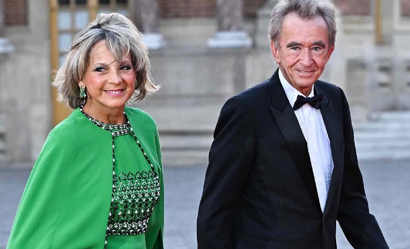Bernard Arnault and Hélène Mercier