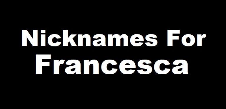 Nickname for Francesca