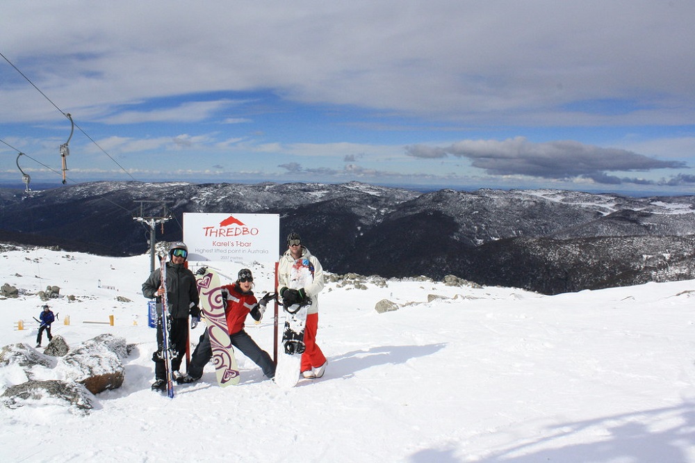 Thredbo Village in Australia Snowboarding