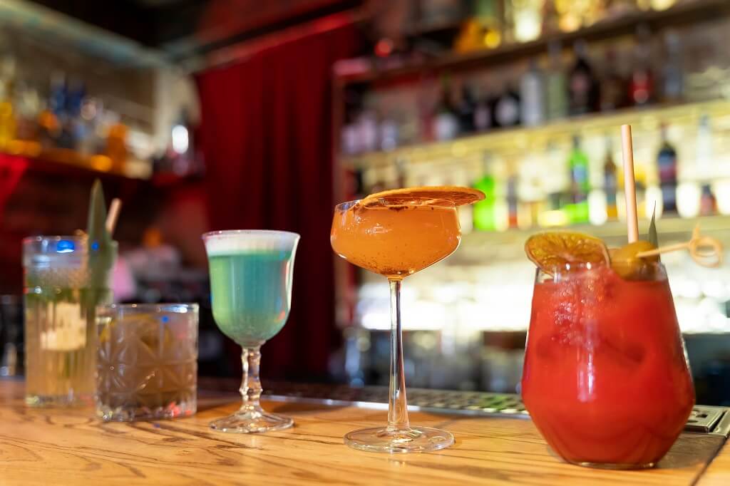 close up delicious drinks