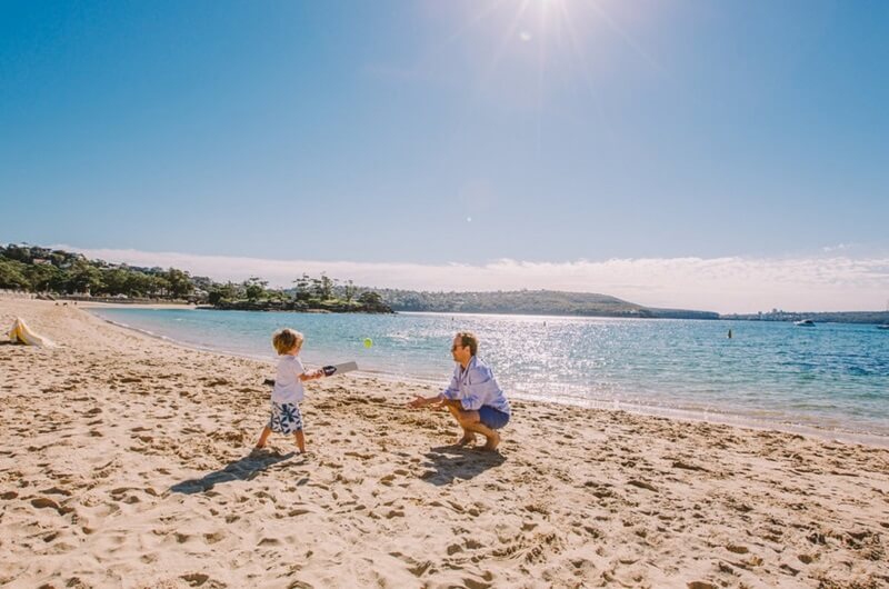 family in Balmoral Beach