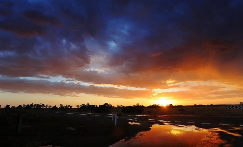 night view near Port Pirie