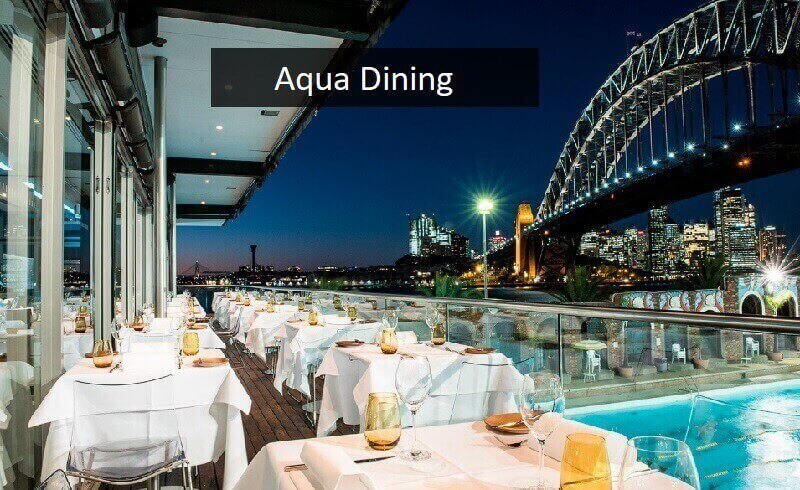 beautiful view of Aqua Dining