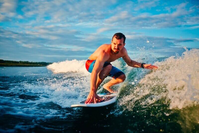 person doing surfing