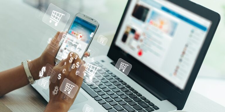 Retail store using AI, smart shelves, and self-checkout technology in 2025