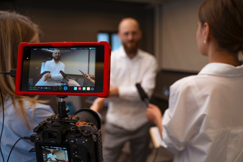 Employees Learning Video Making