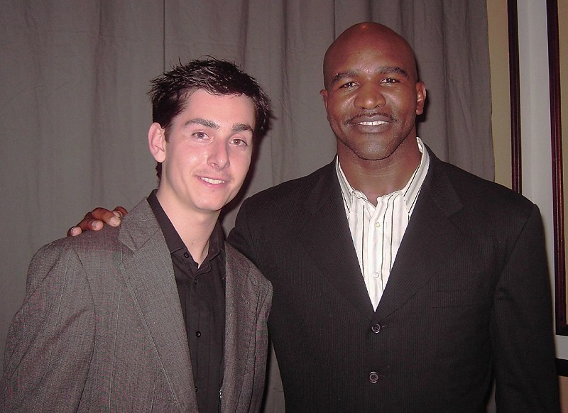 Evander Holyfield with other Boy