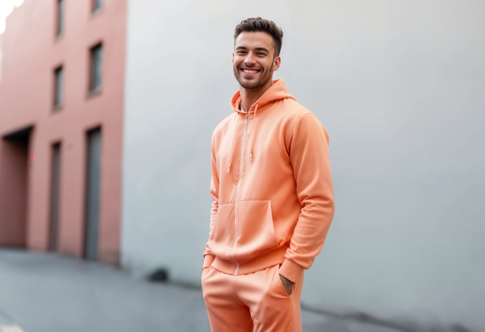 Happy Men Wear a Essentials Tracksuit