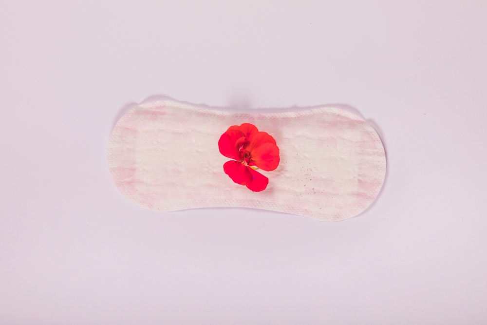 Sanitary Pads with Flower
