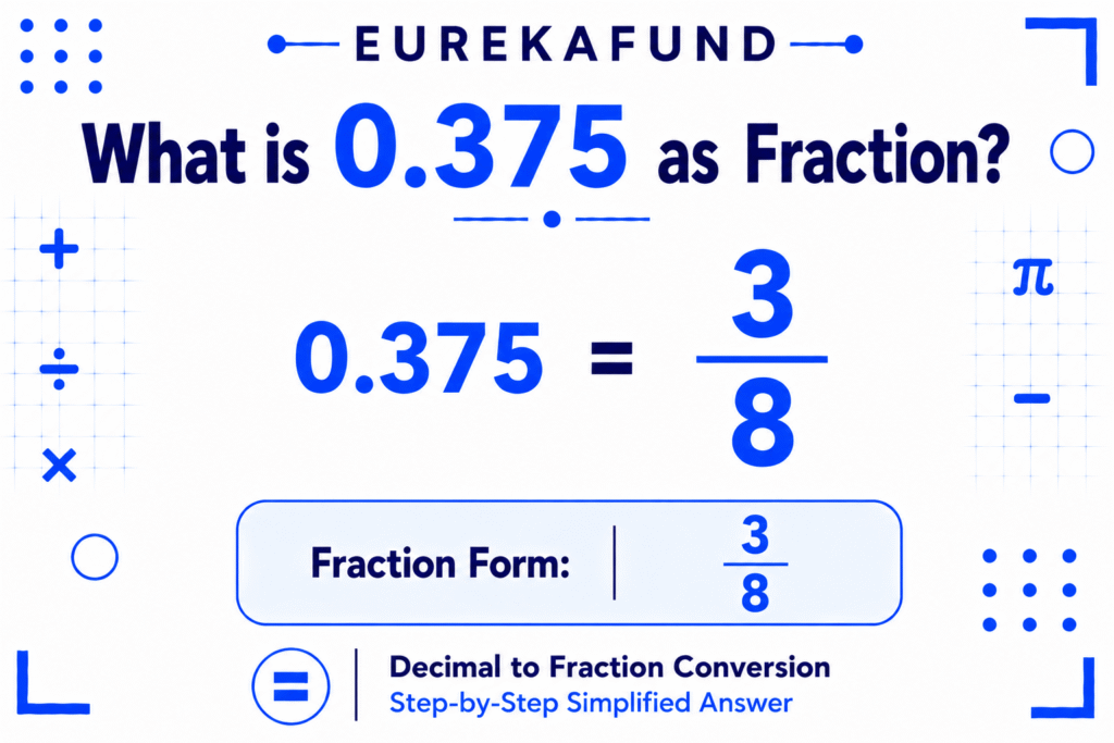 What is 0.375 as Fraction (Step-by-Step Conversion Explained)