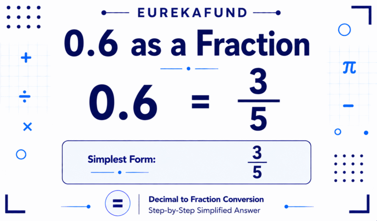 What is 0.6 as a Fraction