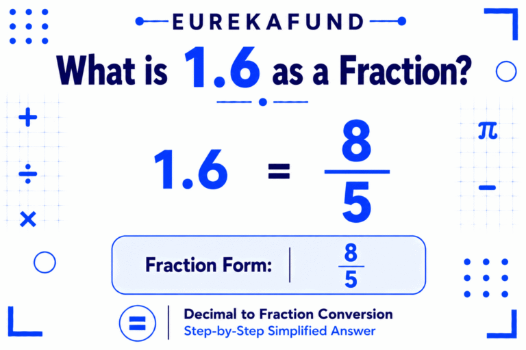 What is 1.6 as a Fraction (Step-by-Step Conversion Explained)
