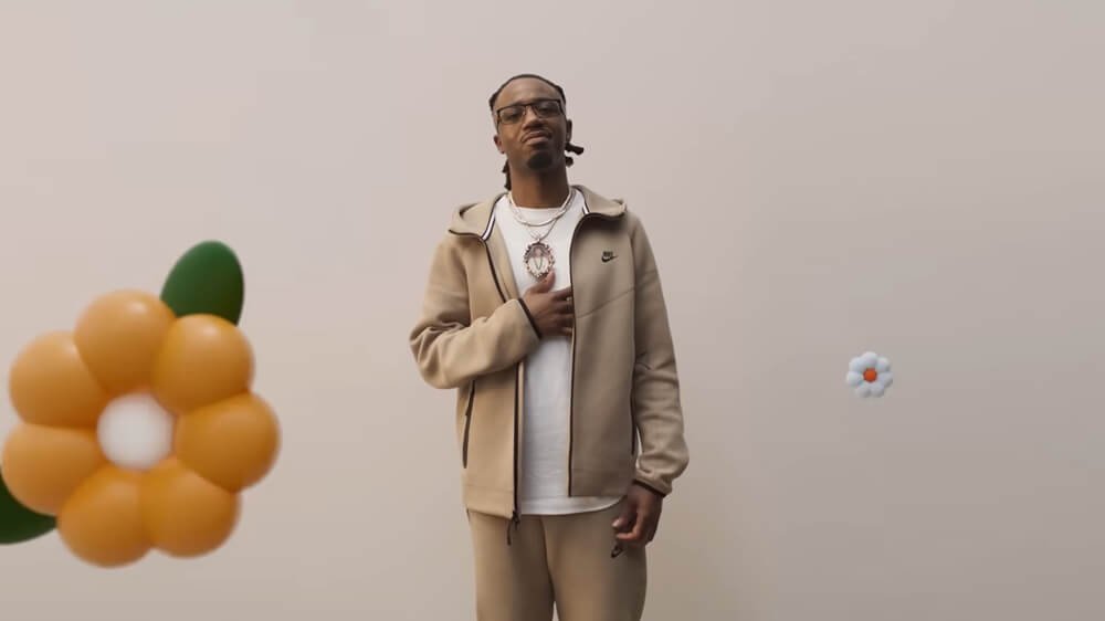 metro boomin hand on his chest