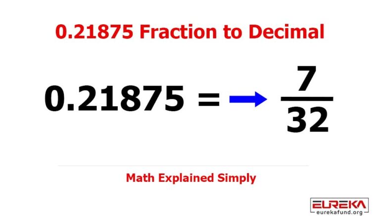 0.21875 Fraction to Decimal