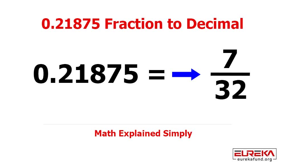 0.21875 Fraction to Decimal