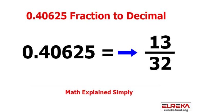 0.40625 Fraction to Decimal