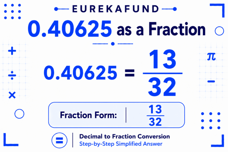 0.40625 as a Fraction (Exact Conversion Explained)