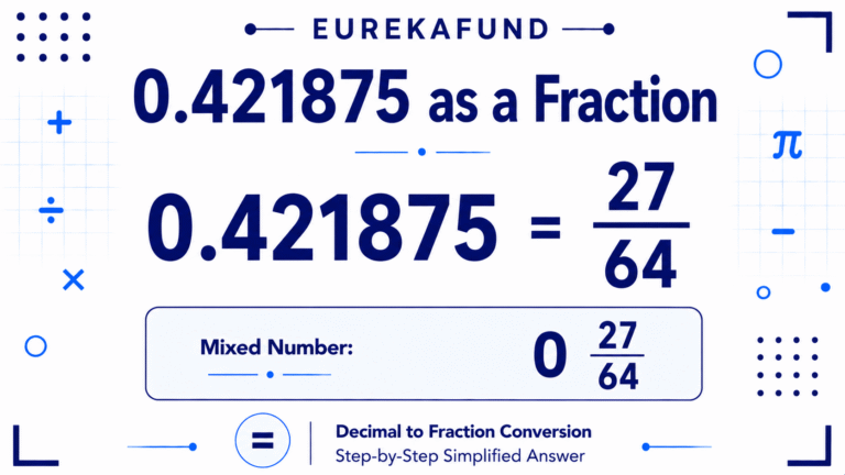 0.421875 as a Fraction (Simple Step-by-Step Explanation)