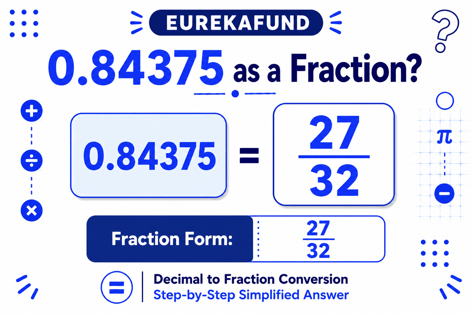 0.84375 as a Fraction (Step-by-Step Conversion)