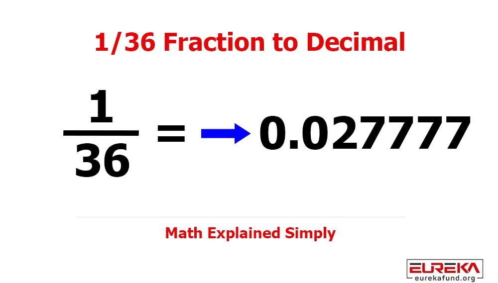1/36 as a Decimal