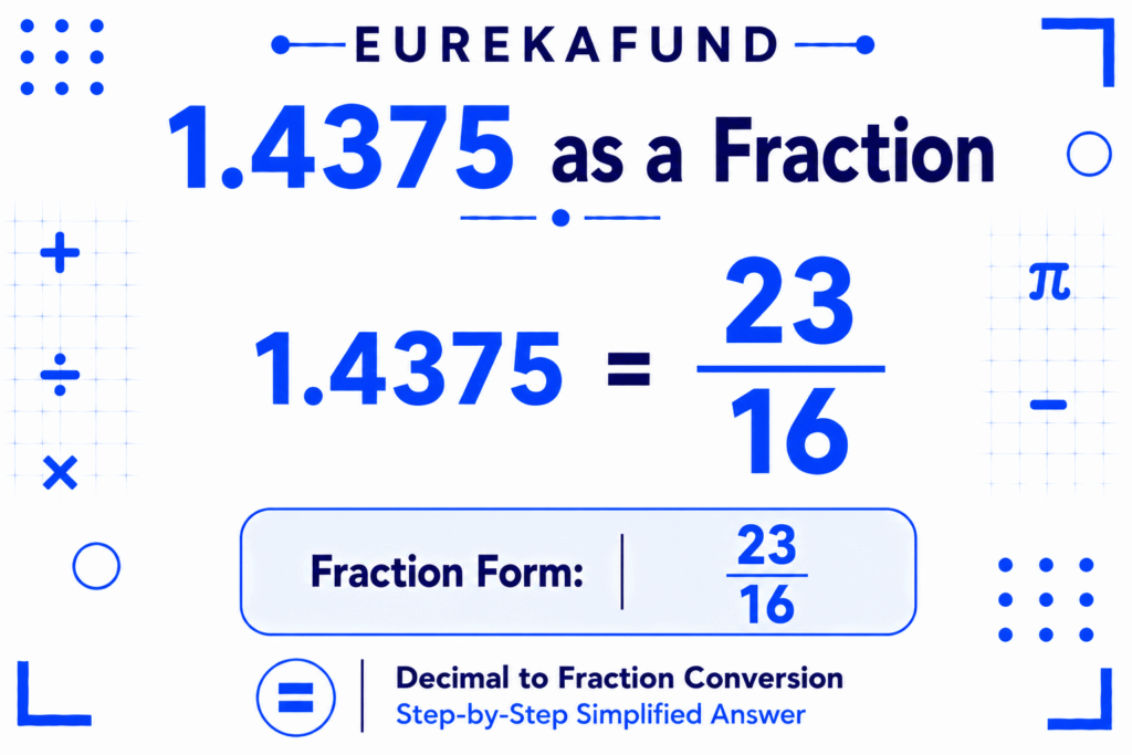 1.4375 as a Fraction (Step-by-Step Conversion Explained)
