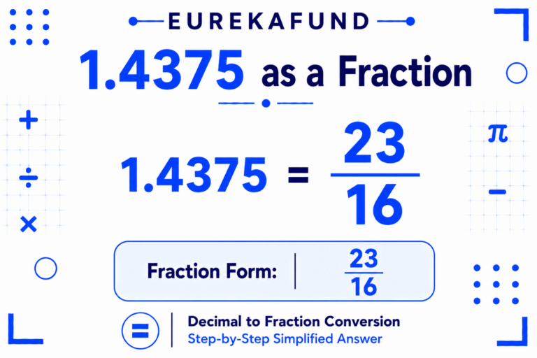 1.4375 as a Fraction (Step-by-Step Conversion Explained)