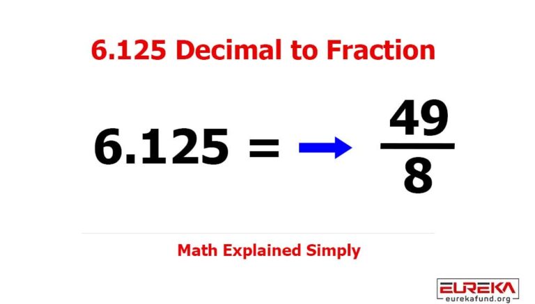 6.125 Decimal to Fraction