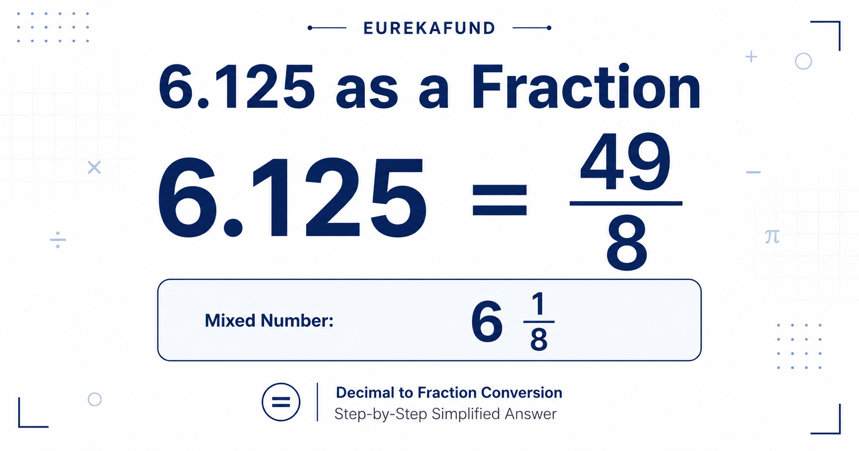 6.125 as a fraction