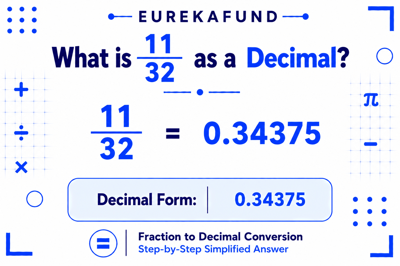 What is 11/32 as a Decimal (Step-by-Step Conversion and Rounding Guide)