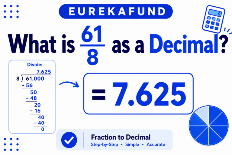 What is 61/8 as a Decimal (Step-by-Step Conversion Explained)