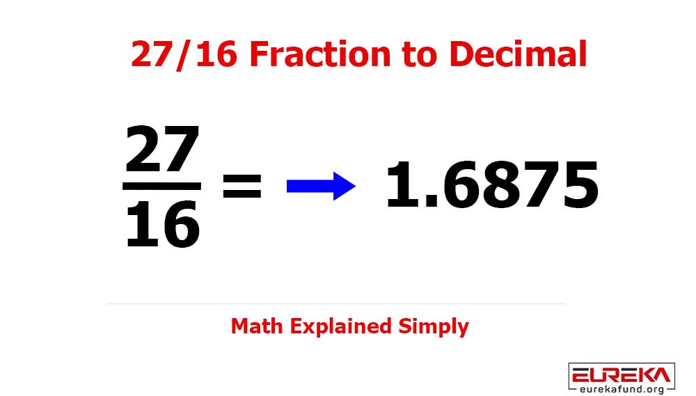 What is 27/16 as a Decimal? (Step-by-Step Conversion and Rounding Guide)