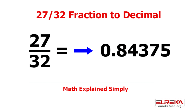 27/32 Fraction to Decimal
