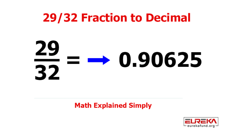 29/32 Fraction to Decimal