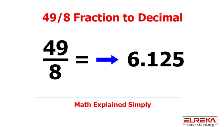 49/8 Fraction to Decimal