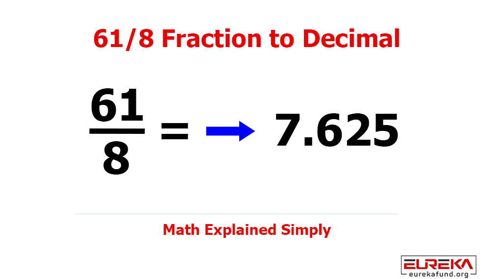 What is 61/8 as a Decimal? (Step-by-Step Conversion Explained)
