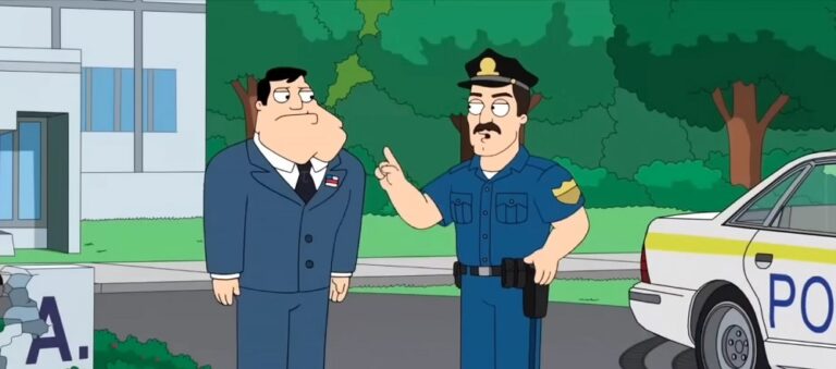 Stan with Policeman
