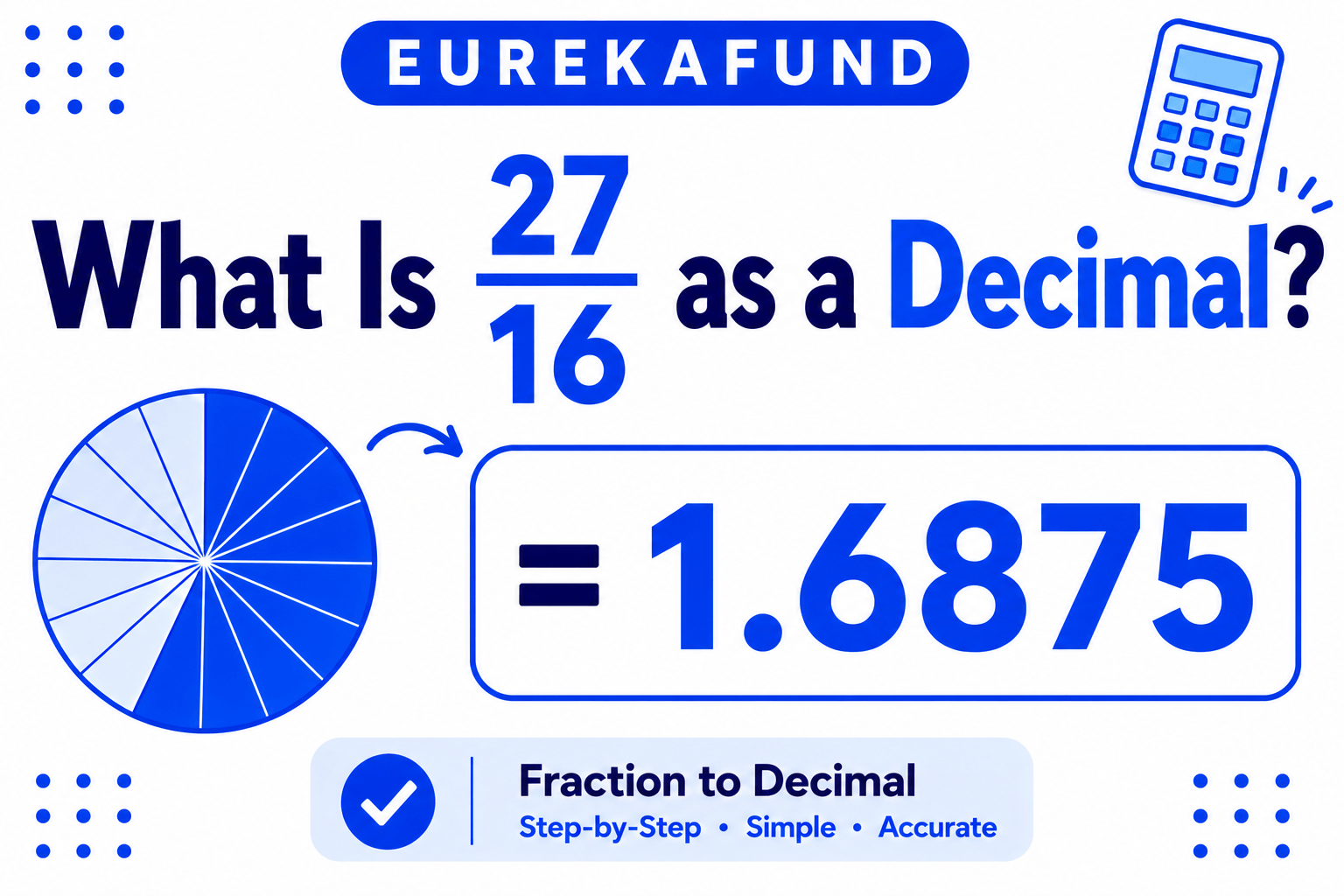 What is 27/16 as a Decimal (Step-by-Step Conversion and Rounding Guide)